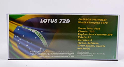 OPO 10 - Auto 1/43 F1 Lotus 72D # 8 Emerson Fittipaldi Winner GB GP 1972 (703)