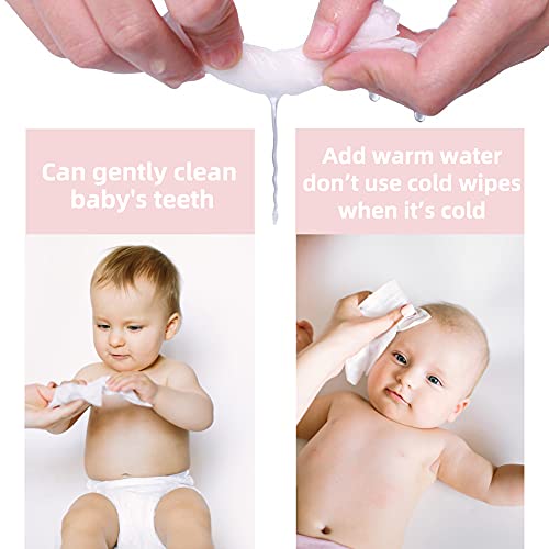 Cottoncare Baby Dry Wipe,100% Cotton,Dry Wipe Cotton Tissues,Baby Sensitive Skin,Taking Care Of Baby Skin,7.9 X 4.7 In 6-Pack (600 Count) #TOP3