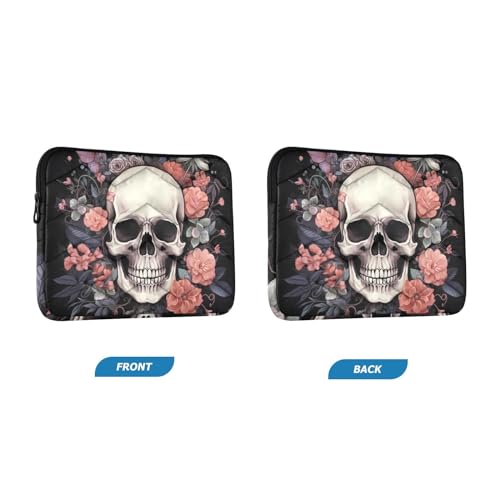 Funda para Laptop de 13-14 pulgadas Skull Flowers miniatura 2