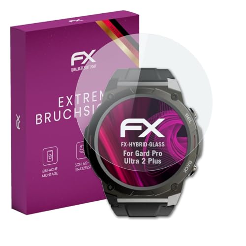 atFoliX Plastic Glass Protective Film compatible with Gard Pro Ultra 2 Plus Glass Protector, 9H Hybrid-Glass FX Screen Protector