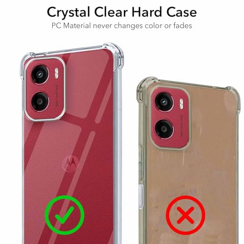 Image of Jkobi Shockproof Crystal-Clear Back Cover for Motorola Moto G05 (Anti Yellow Case | Drop & Camera Protection | Hard Polycarbonate)