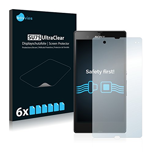 savvies Protection Ecran Compatible avec Sony Xperia Z C6602 C6603 (6 Pièces) - Film Protection Ultra Clair