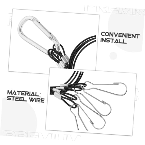 Corde Suspendre pour Lampe de Croissance, Câble 400mm Argenté – vue 3