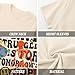 Weiyuqi Oversized Graphic Tshirt for Men Letter Print Vintage T Shirt Tees Casual Loose Fit Retro Streetwear Shirts Tops (Apricot,L)
