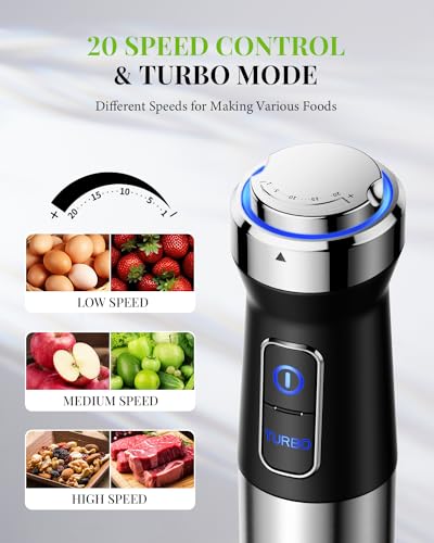6-in-1-Immersion-Blender-Handheld-1000W-20-Speed-Turbo-Mode-GDOR-Scratch-Resistance-Hand-Blender-with-Dough-Hooks-Egg-Beaters-Whisk-800ml-Beaker-600ml-Chopper-Titanium-Blades-BPA-Free-Silver
