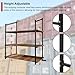 Kerty 4 Pack Shipping Container Shelving Bracket, 3-Tier Shipping Container Shelf with Adjustable Height, Suitable for Heavy Duty Trailer Containers (22