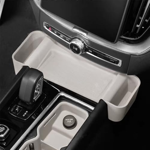 Image of Silicone Material Cup Holder Coaster for Volvo 2026 XC60 Center Console Gear Shift Protector, Automotive Accessories (2026 XC60 Wireless Charging-Cardamom)