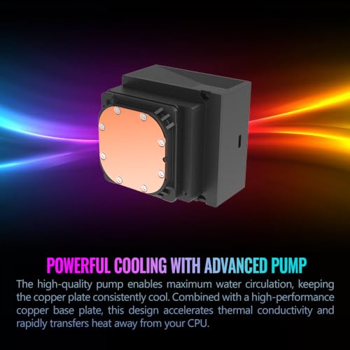 Image of Thermaltake LB360 Ultra CPU Liquid Cooler; Intel /AMD; 3.95 inch TFT LCD; 1x360mm 700~1900 RPM Single Frame ARGB Fan; 360mm Radiator; Magnetic Rotatable Display; TT RGB Plus 3.0; Black; CL-W507-PL12SW-A