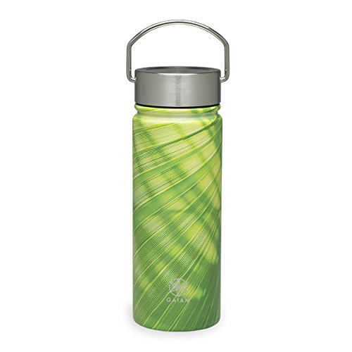 Gaiam-Water-Bottle-Wide-Mouth-Stainless-Steel-Aubergine-Swirl-18-oz