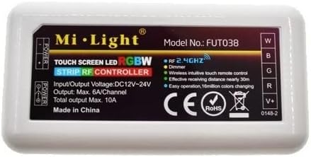 Accesorios de decoración LED DC12-24V Milight RGBW Controller 2.4G 4 Zone Control por separado Wireless RF RGB Remote Controller RGB for 5050 RGBW LED Strip Exterior/Interior ( Color : One Controller