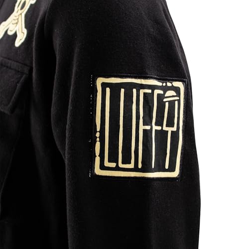 Ripple Junction One Piece Men's Military Cargo Full Zip Jacket Luffy Jolly Roger Embroidery Patches Anime Officially Licensed3