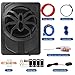 Generic 800W Under Seat Powered Car Subwoofer, Built-in Amplifier, Wiring Kit, High & Low Level Input, Blue Mood Lights, Remote Control (8