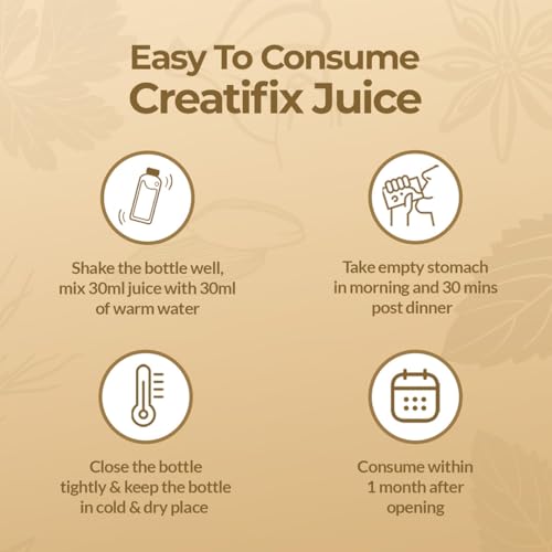 Image of Krishna's Creatifix Juice - 1000 ml | For Healthy Kidneys & Renal Support | Enriched with 30 Ayurvedic Herbs | Supports Kidney Care & Detox | Herbal & Ayurveda Formula