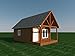 Cabin Plans With Loft DIY Cottage Guest House Building Plan 384 sq/ft