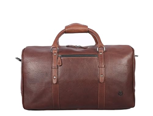 Leather Duffel Bag for Men & Women Travel, Weekend, Overnight, Gym Bag