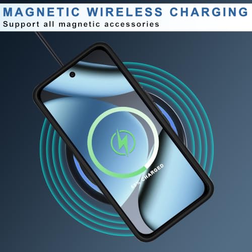 Image of CEDO Magnetic Cover for 11 (5G) | Compatible with Wireless Charging | Matte Black Case Designed with Magnetic Lock Shockproof Edge Protection Backcover (Translucent Black)