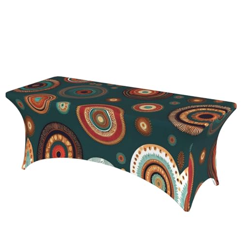 Nappe de salle à manger haute élasticité durable et lavable rectangulaire - 2