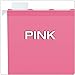 Pendaflex Color Hanging Folders, Built-In 1/5 Tab, Letter, Pink, 20/BX (90240)