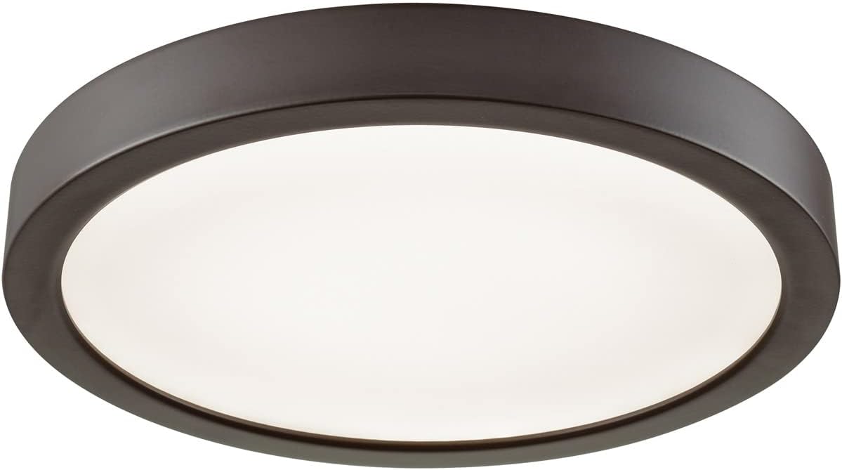 Elk Home Titan Flush Mount - 1-Light in Oil Rubbed Bronze Finish, 8-Inch Wide, Dimmer Compatible