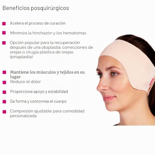 Banda para oído de cirugía plástica otoplastia ajustable LIPOELASTIC PU 03 beige 7