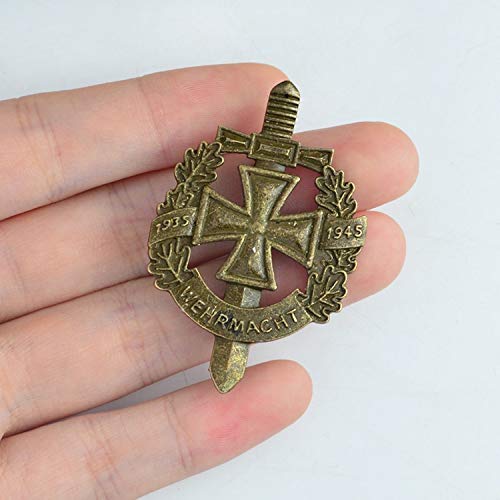 Image of Silver Bronze Retro Brooch Pin - Ww2 German Wehrmacht Brooch 1935 1945 - Unisex