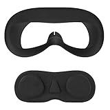 Geekria Almohadilla de silicona a prueba de sudor compatible con Pico Neo3 con accesorios de cubierta protectora de lente,accesorios de repuesto para Pico Neo3,lavable,a prueba de luz,antifugas(negro)