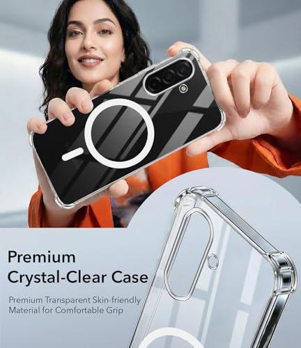 Image of Jkobi Shockproof Crystal-Clear Back Cover for Samsung Galaxy A26 5G (Magsafe Wireless Support | Drop & Camera Protection | Hard Polycarbonate)