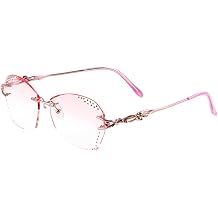 Luxury Glasses Sunglasses Rimless Titanium Frame for Women