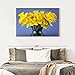 ElephantStock - All Yellow Daffodils Wall Art - Horizontal Canvas Wall Art - Living Room Wall Decor - Photography Floral And Botanical Canvas Art - Yellow And Green Decor - 45