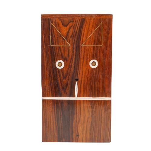 Image of ITOS365 Handcrafted Wooden Gullak Money Bank | Saving Box with Coin Slot | Decorative Piggy Bank for Kids & Adults