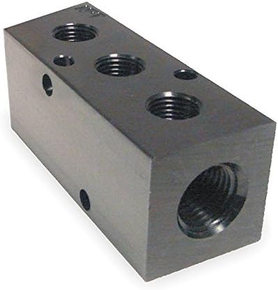 M35-375-3, Inline Manifold, 3-Station, 3/4 NPT Input, 3/8 NPT Output