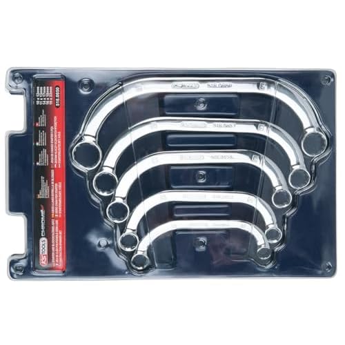 KS Tools 518.0850 CHROMEplus Starter- und Blockschlüssel-Satz, 5-tlg.