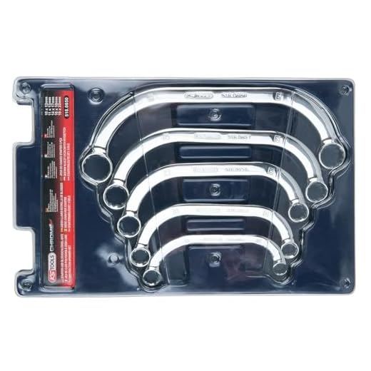 KS Tools 518.0850 CHROMEplus Starter- und Blockschlüssel-Satz, 5-tlg.