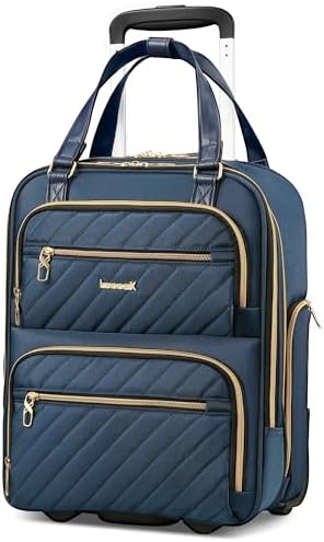 Amazon LUGGEX Underseat Carry On Luggage with Wheels, Stylish