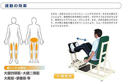 Amazon | 【高田ベッド リハビリマシン】 レッグプレスDXII A001