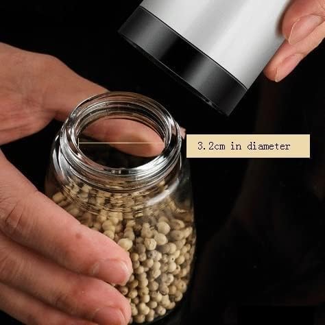 ソルトアンドペッパーグラインダー 2 個セット 調整可能な粗い詰め替え可能な海塩ブラックペッパーミル、鮮度を維持 スパイスグラインダ