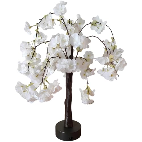 Cerisier lumineux LED blanc chaud avec branches pliables pour table