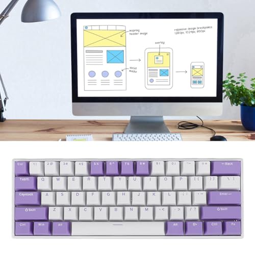 Teclado Gamer Wisoquqkpra4ig0v USB C 60% miniatura 6