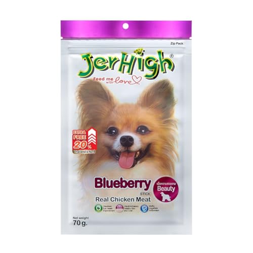 Paws For A Cause Jerhigh Real Chicken Chew Sticks - 70 Gms Each (Pack Of Three)/ Blueberry Flavour (B00I7LER3U) Amazon Price History, Amazon Price Tracker