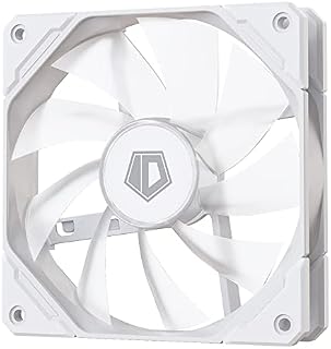 ID-COOLING TF-12025-SW Case Fan 120mm PWM Fan White LED Light CPU Cooling Fan for CPU Cooler/Radiator/PC Chassis