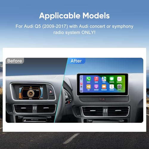 10.25" Linux Touchscreen for Audi Q5 2009–2017 – Wireless Apple CarPlay, Android Auto & QLED Display - Image 6