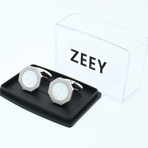 Gemelos ZEEY de nácar pulido octágono para hombres y mujeres miniatura 6