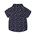Mud Kingdom Boys Shirts and Tie Short Sleeve Size 6 Navy Blue
