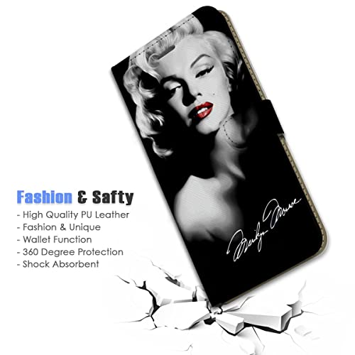 For Iphone 13, Designed Flip Wallet Phone Case Cover, A24596 Marilyn Monroe 24596 #TOP3