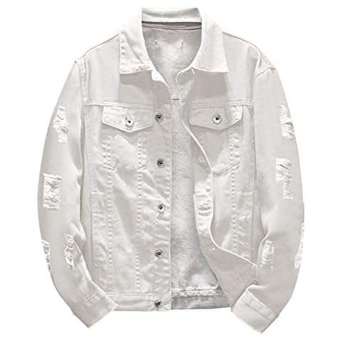 Men's Fashion Leisure Solid Colour Denim Jacket Cover