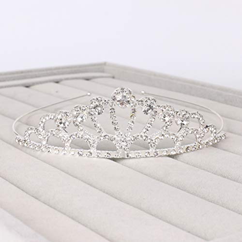 Beaupretty Tiara de princesa para meninas de cristal coroa tiara infantil para formatura de aniversá