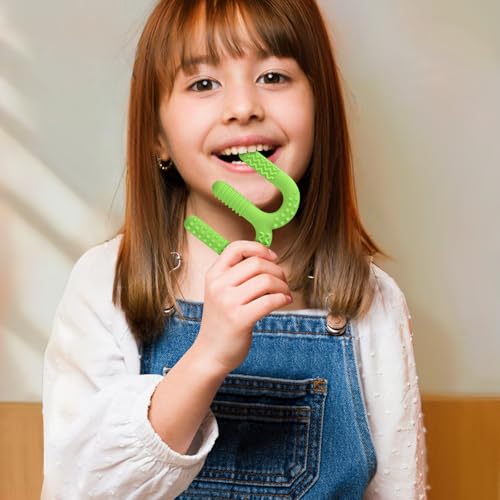 Image of ERKOON 4 Pack Sensory Chew Toys, Food Grade Silicone Oral Motor Chewy Tubes for Autism ADHD SPD, Extra Tough Textured Teething Sticks, Special Needs Fidget Tools for Kids
