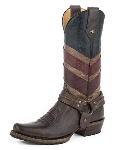 ROPER Men's Old Glory Harness Biker Western Boot