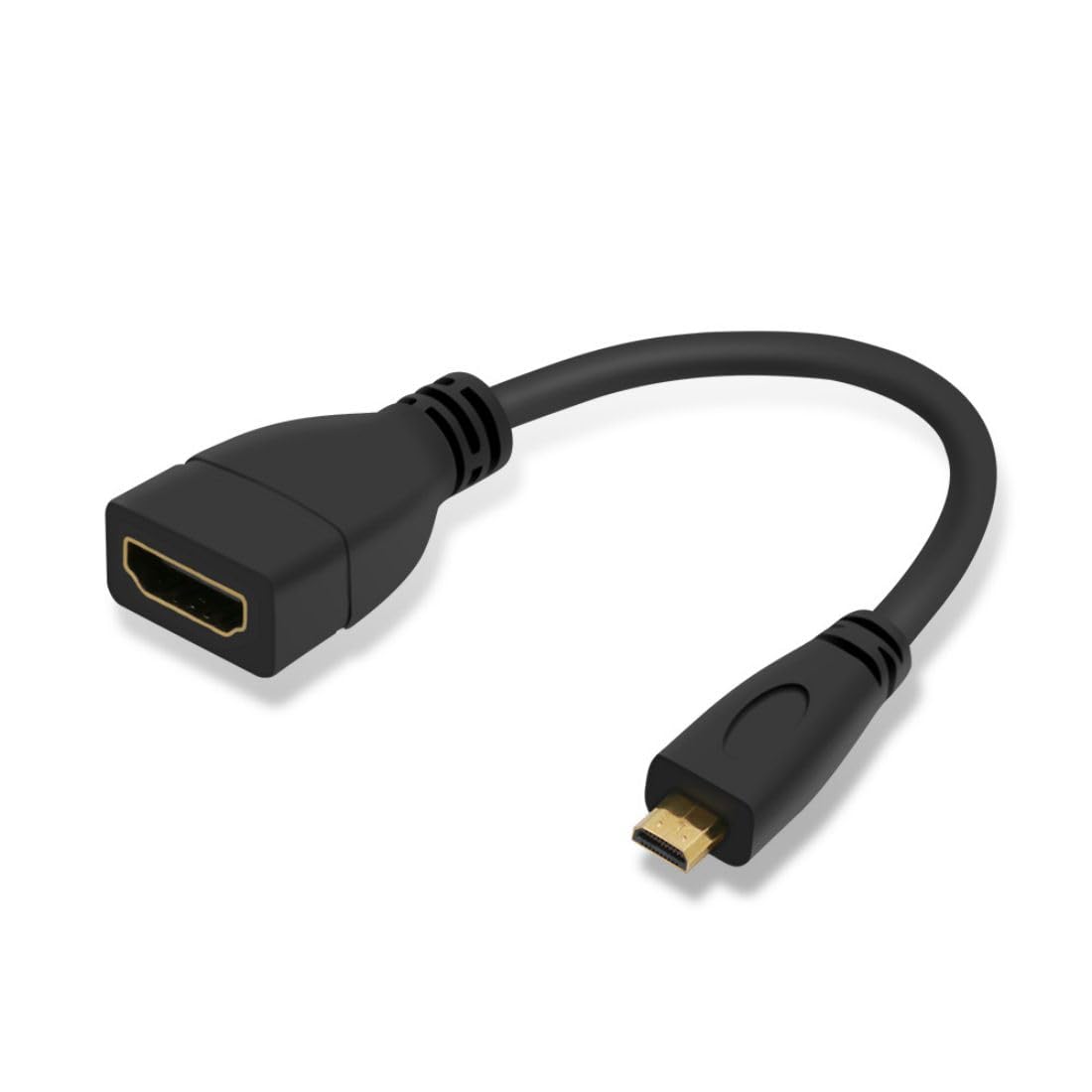 Micro HDMI Male to HDMI Female 4K Cable Adapter for HDTV Camera 10CM