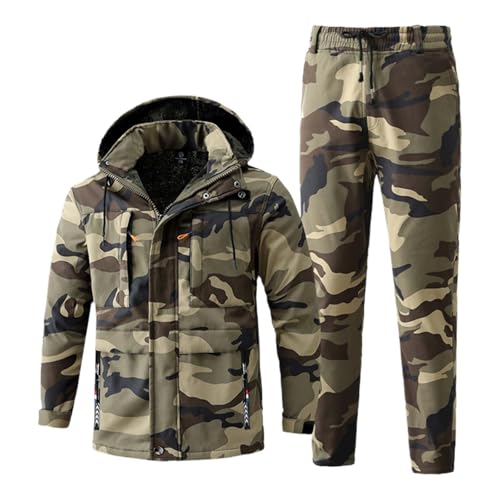 Materiale: questo set da sci da uomo in due pezzi, realizzato in tessuto tecnico resistente, fodera traspirante, imbottito con cotone di seta imitazione di alta qualità. Questo cappotto invernale impermeabile antivento con cappuccio da uomo 2 pezzi tute da snowboard, lo strato interno mantiene la temperatura corporea e lo strato esterno resiste al freddo